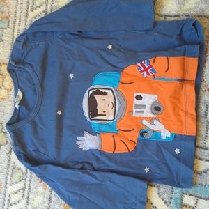 Mini Boden Long Sleeved Shirt with Astronaut Decal 12-18mos